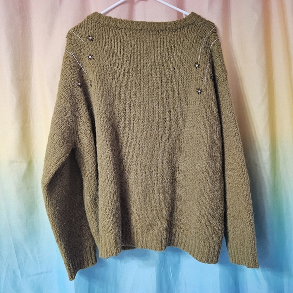 Raquel Allegra Diana Pullover In Leaf Size 3 (XL) - Picture 12 of 12